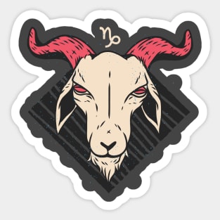 Capricorn Illustration Sticker